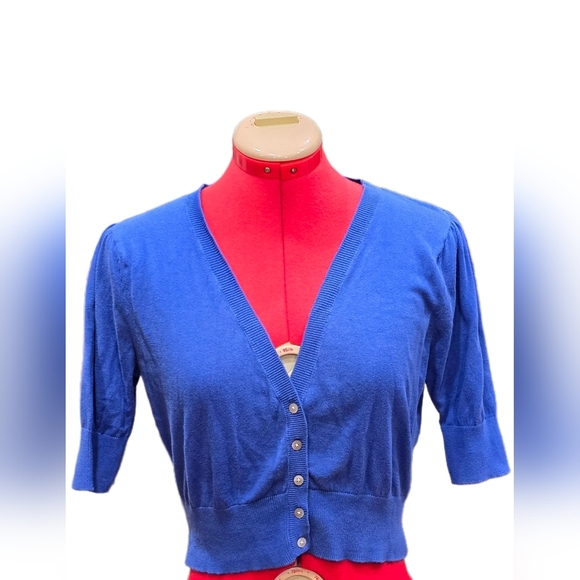 Old Navy, Size S, Blue V-Neck Cardigan - Picture 1 of 12